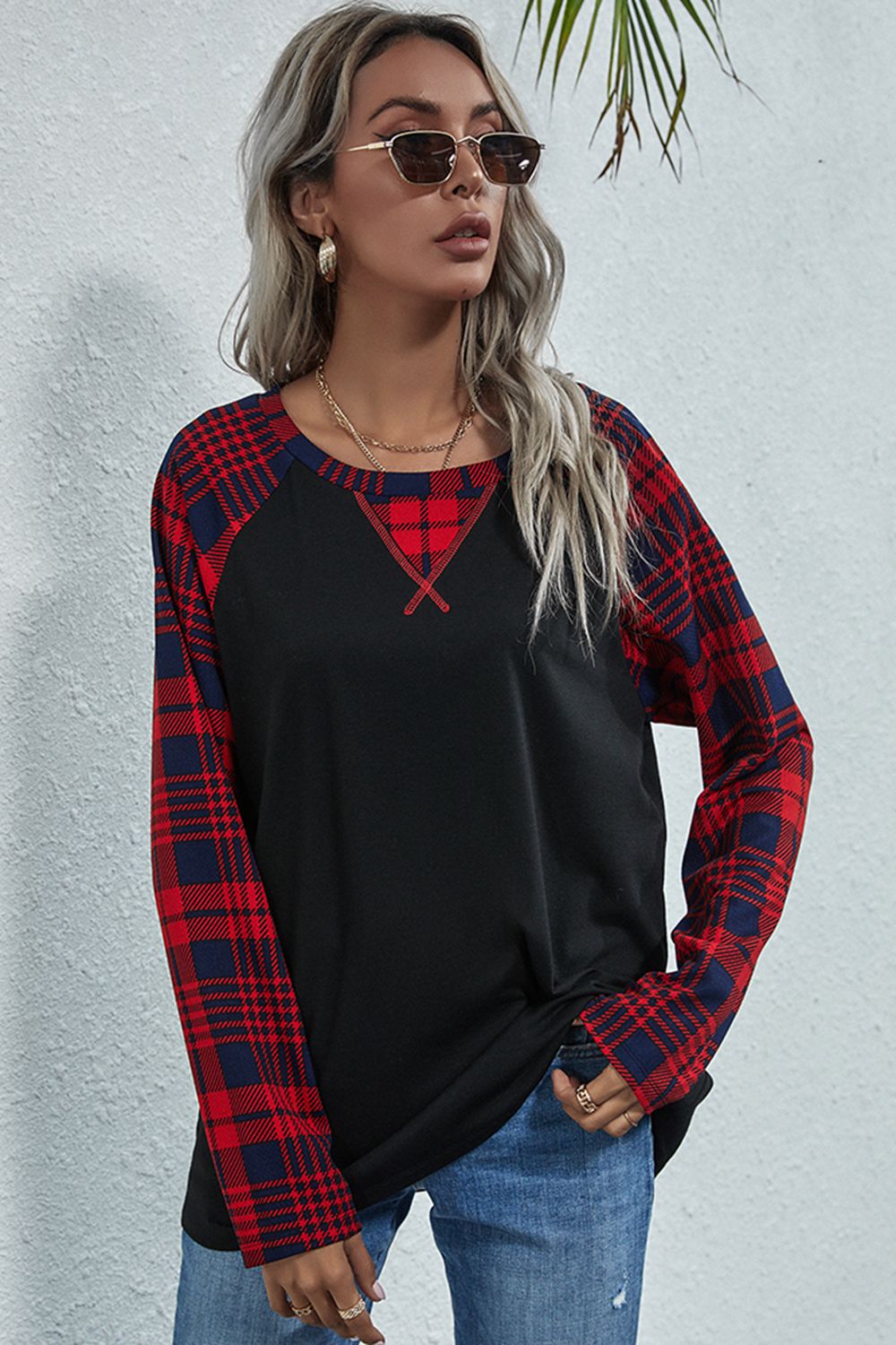 Buffalo Plaid - Baseball Tee