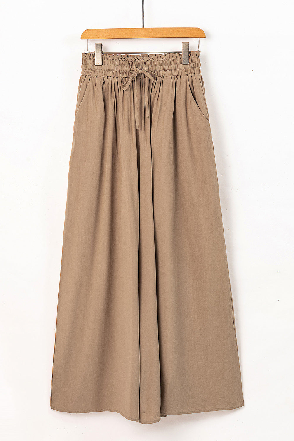 Drawstring Waist Wide Leg Pants - FunkyPeacockStore (Store description)