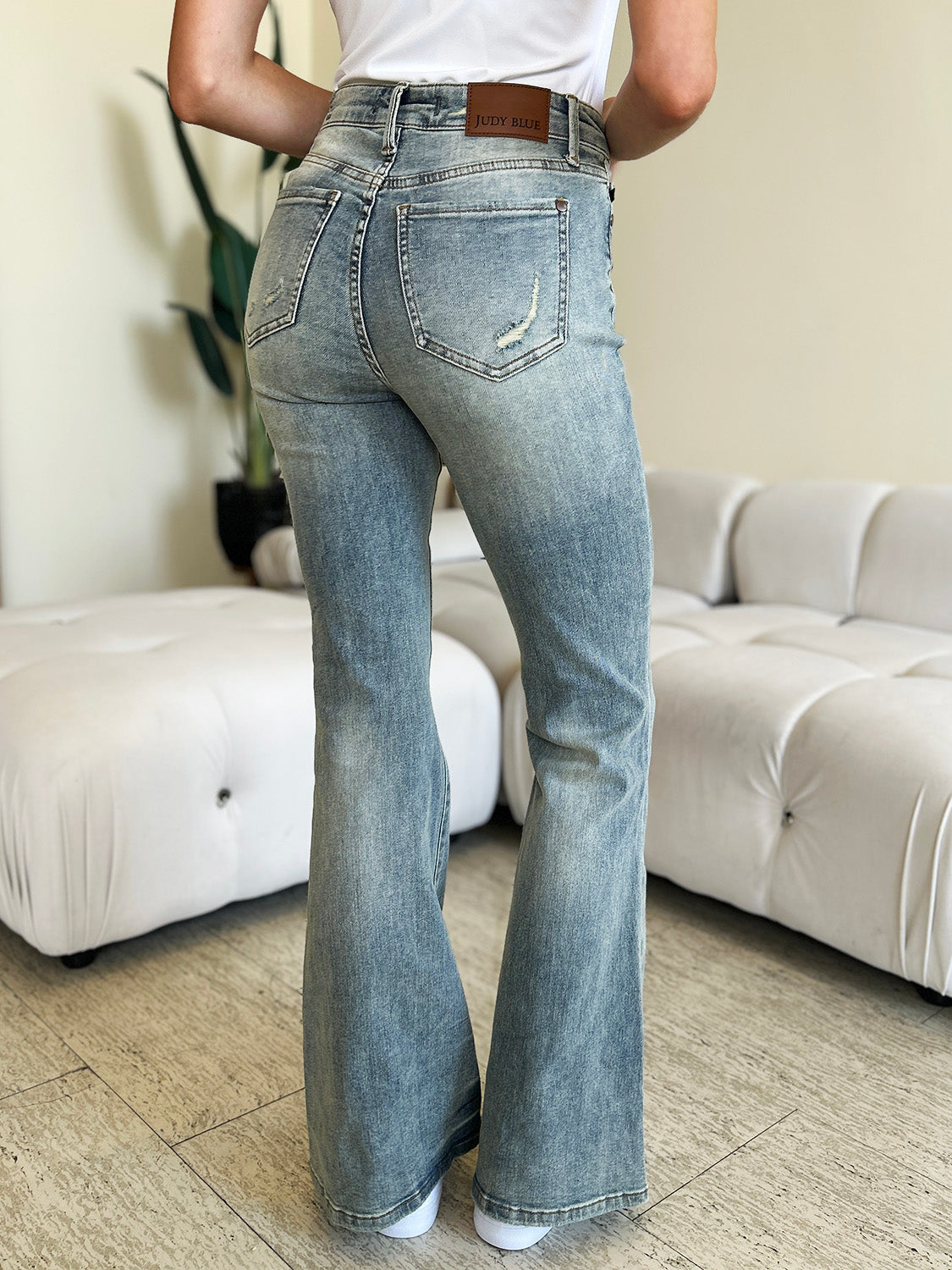 Judy Blue Full Size High Waist Flare Jeans - FunkyPeacockStore (Store description)