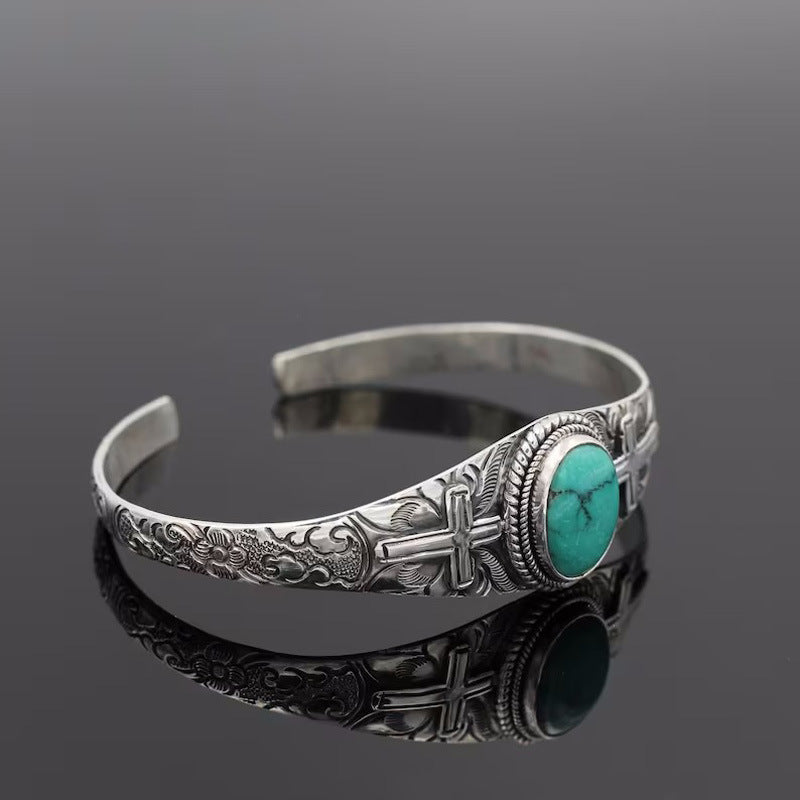 Turquoise Open Bracelet - FunkyPeacockStore (Store description)