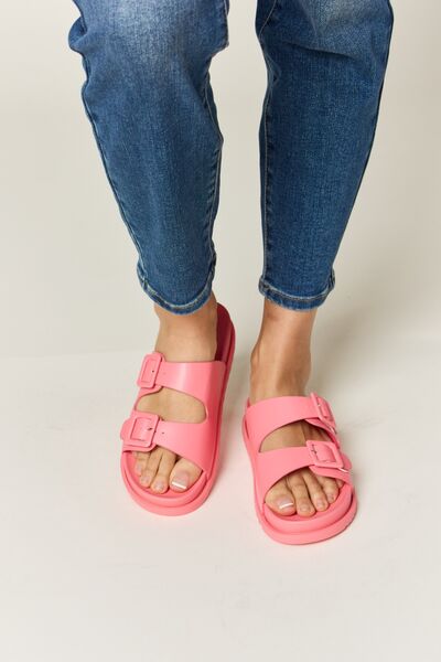 Legend Double Buckle Open Toe Sandals - FunkyPeacockStore (Store description)