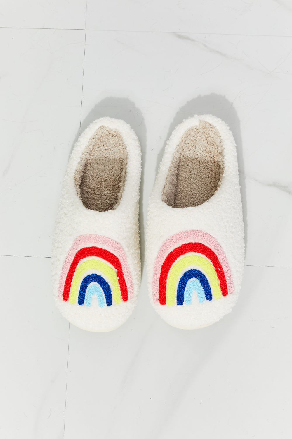 MMShoes Rainbow Plush Slipper - FunkyPeacockStore (Store description)