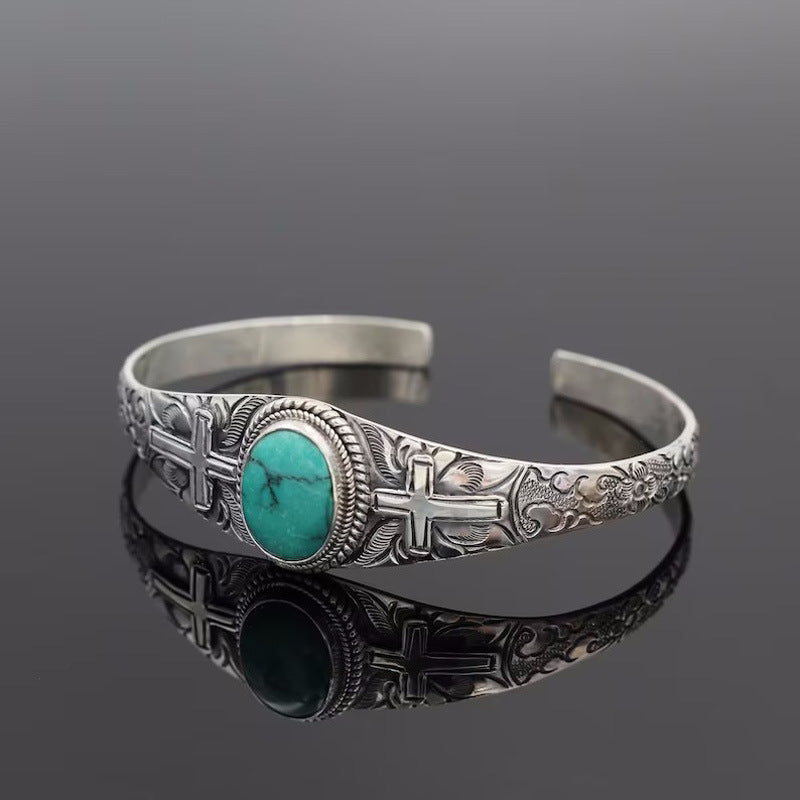 Turquoise Open Bracelet - FunkyPeacockStore (Store description)