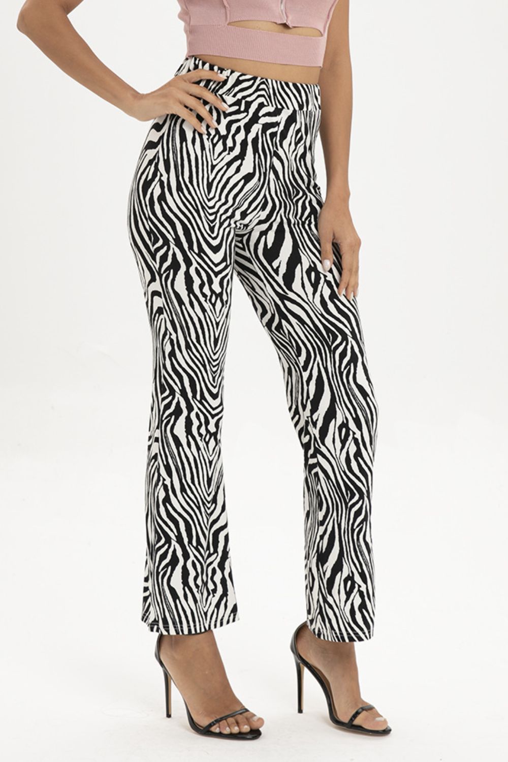 Zebra Print Straight Leg Pants - FunkyPeacockStore (Store description)