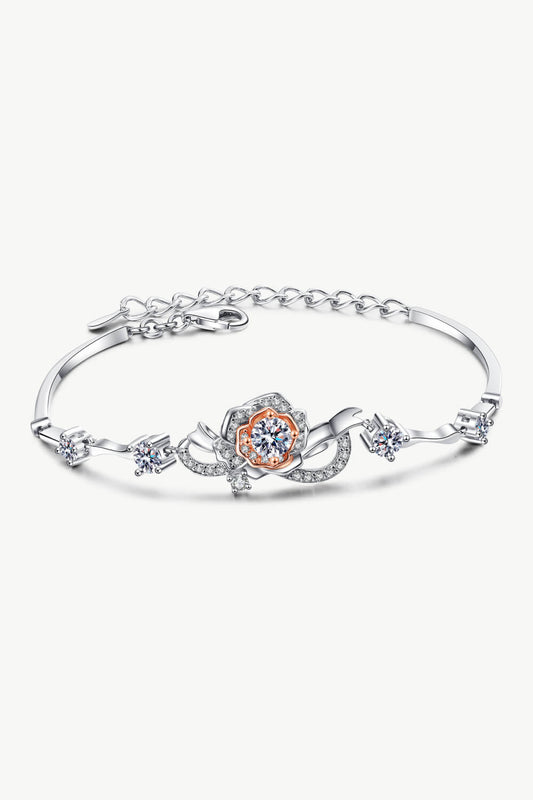 925 Sterling Silver Moissanite Bracelet - FunkyPeacockStore (Store description)