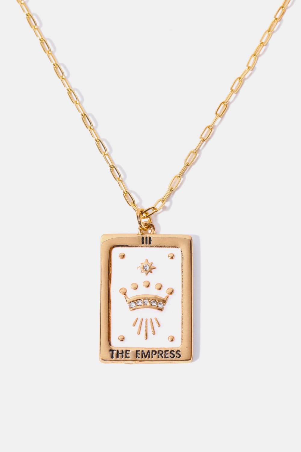 Tarot Card Pendant Copper Necklace - FunkyPeacockStore (Store description)