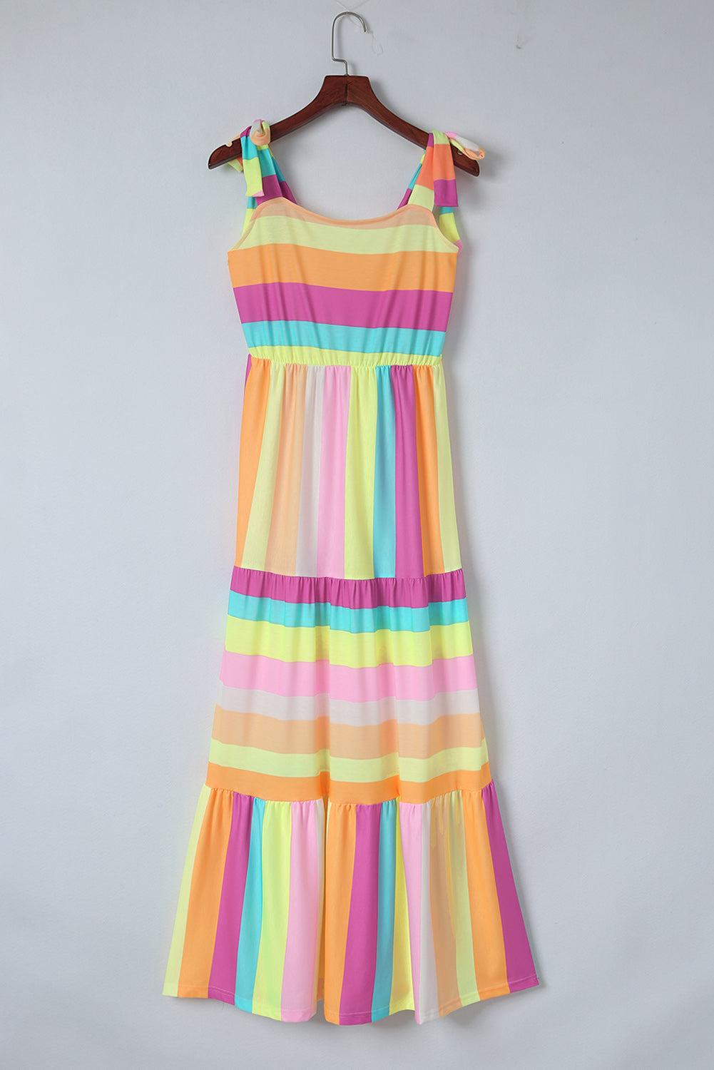 Striped Sleeveless Maxi Dress - FunkyPeacockStore (Store description)