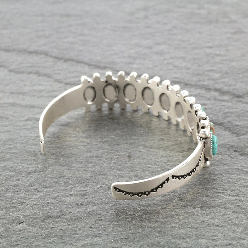 Turquoise Open Bracelet - FunkyPeacockStore (Store description)