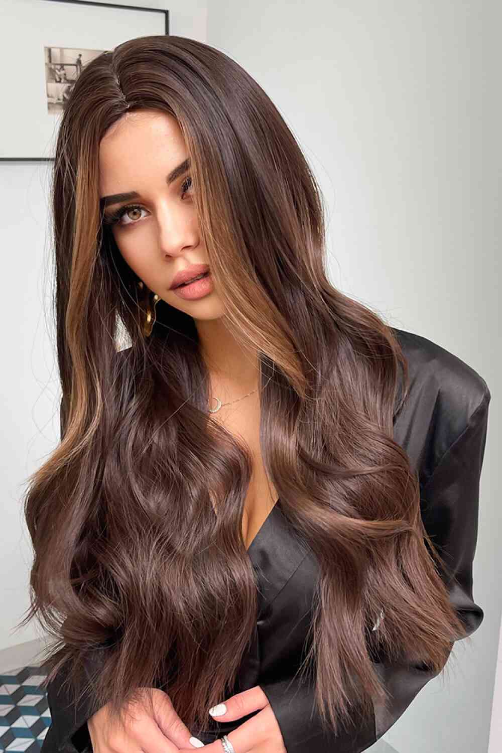 Brunette Babe 26" Wig - FunkyPeacockStore (Store description)