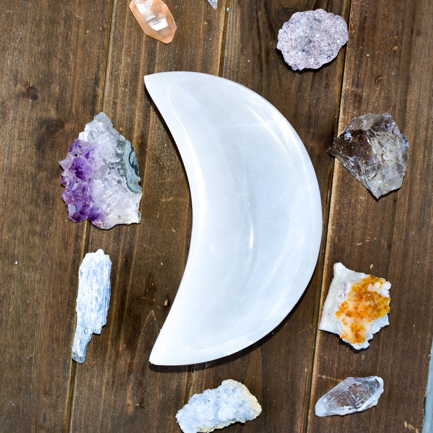 Selenite Moon Bowls - FunkyPeacockStore (Store description)