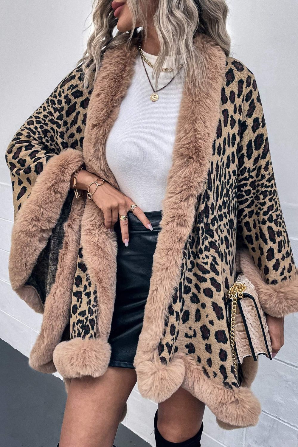 Leopard Open Front Poncho - FunkyPeacockStore (Store description)