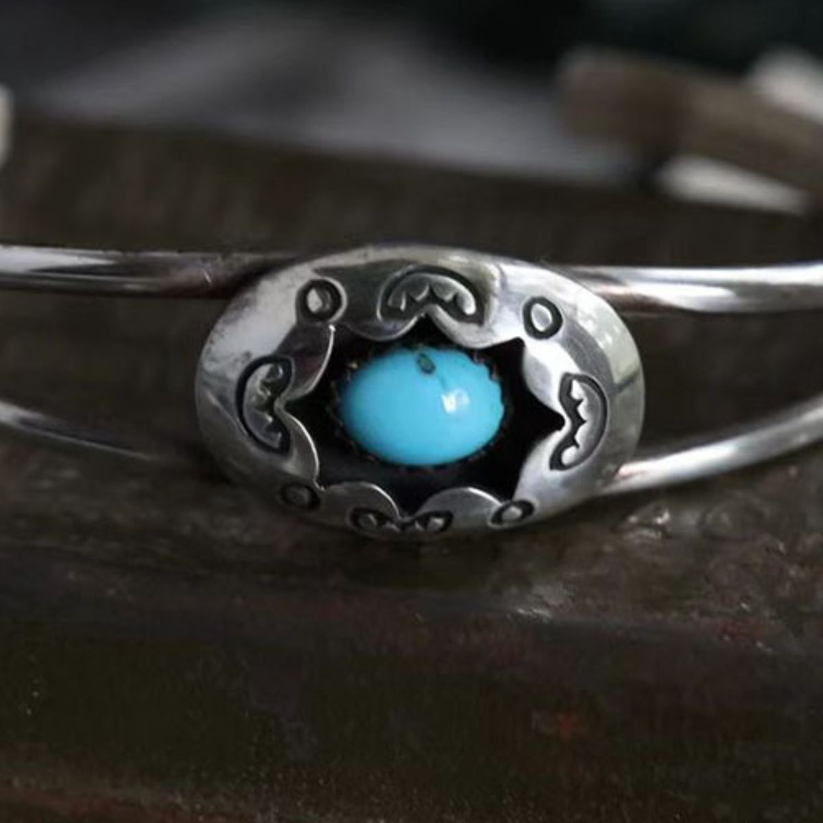 Turquoise Open Bracelet - FunkyPeacockStore (Store description)