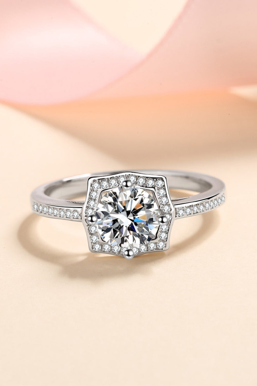 Embrace The Joy 1 Carat Moissanite Ring - FunkyPeacockStore (Store description)