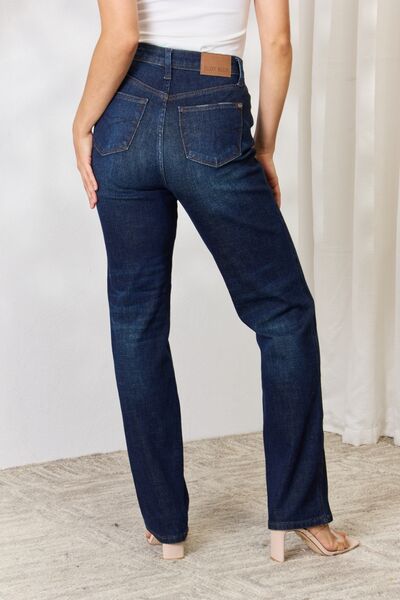 Judy Blue Button-Fly Straight Jeans - FunkyPeacockStore (Store description)