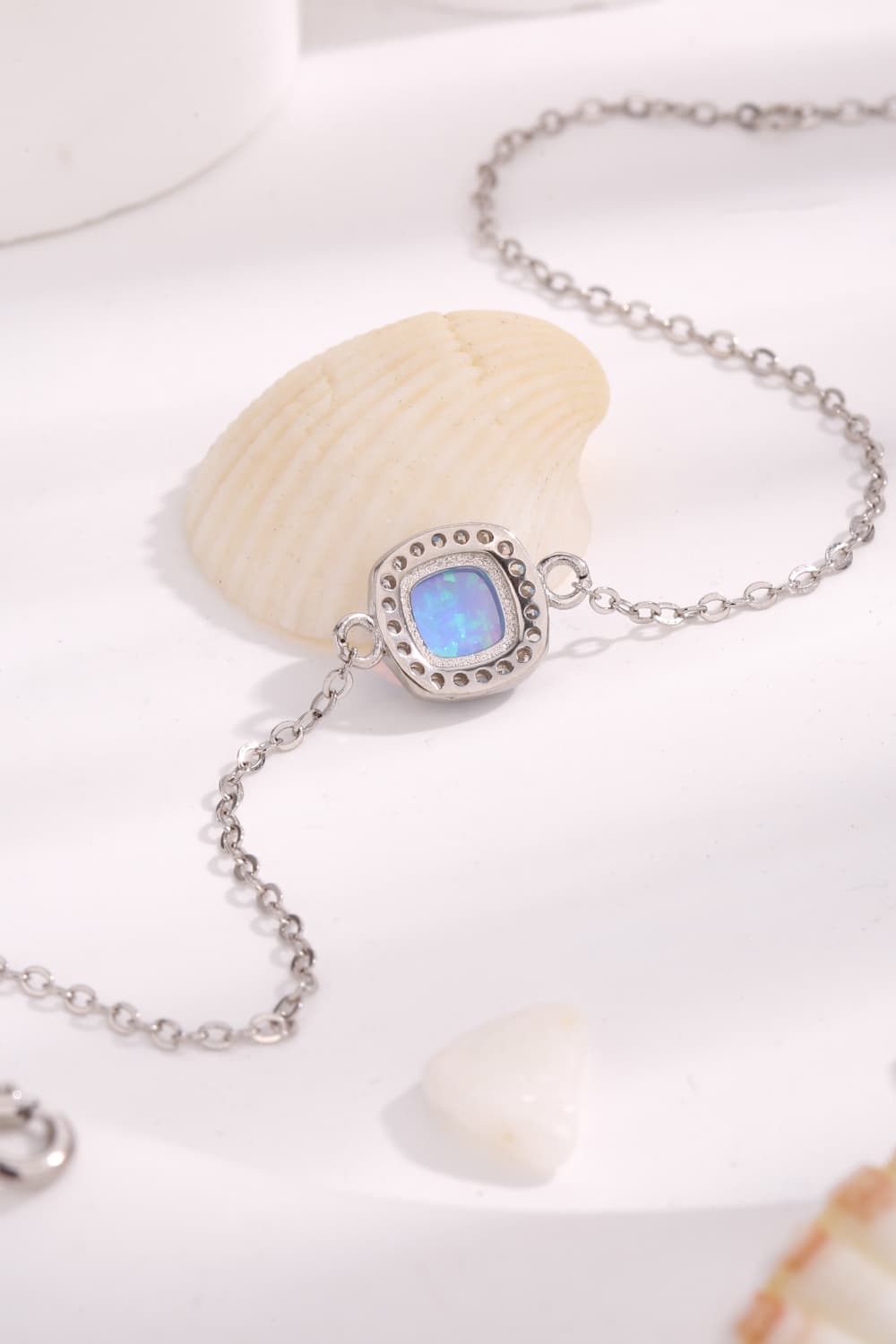 Opal Platinum-Plated Bracelet - FunkyPeacockStore (Store description)