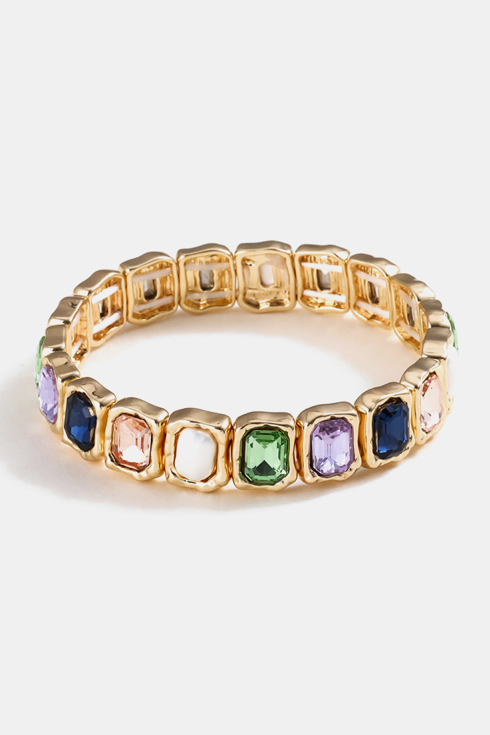 Glass Stone Alloy Bracelet - FunkyPeacockStore (Store description)