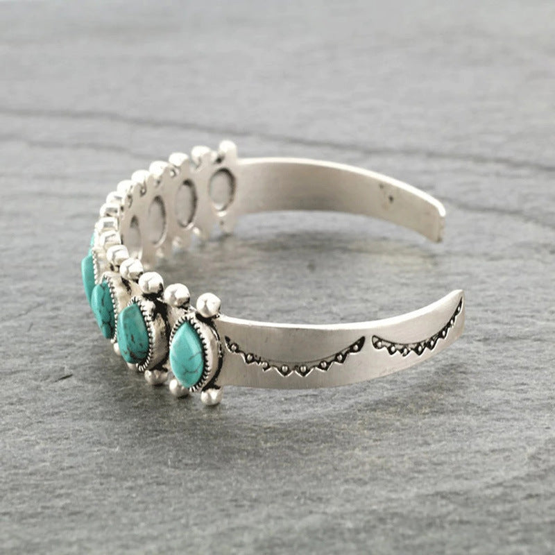 Turquoise Open Bracelet - FunkyPeacockStore (Store description)