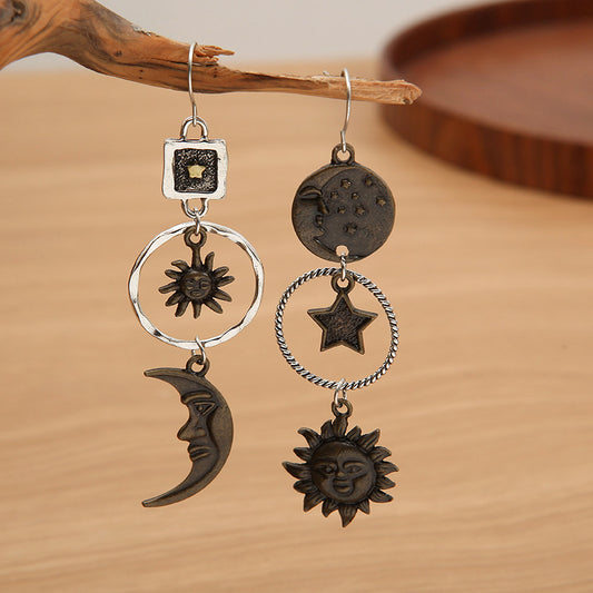 Star, Sun, and Moon Earrings - FunkyPeacockStore (Store description)