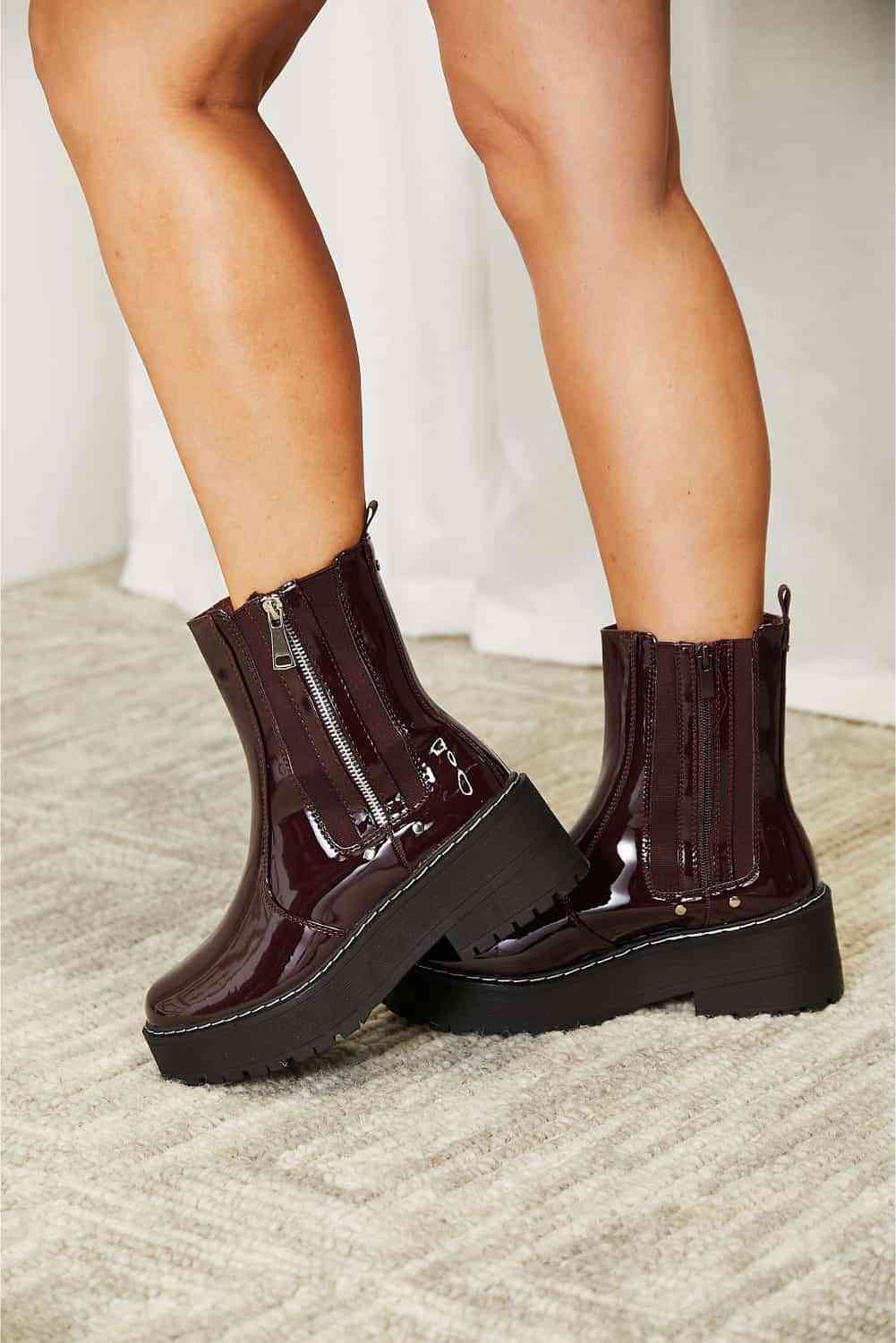 Forever Link Side Zip Platform Boots - FunkyPeacockStore (Store description)