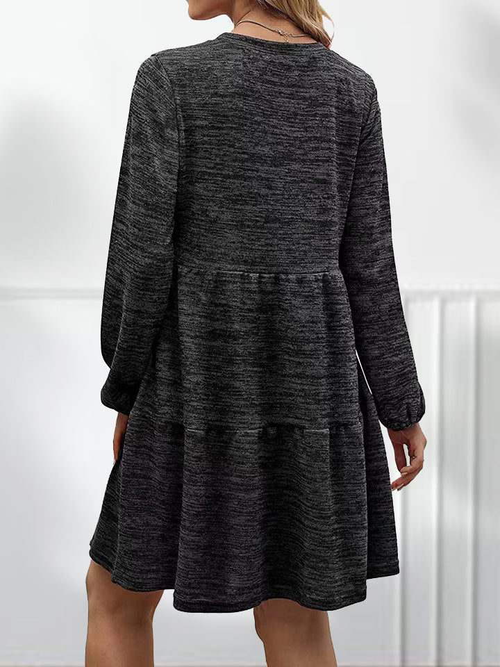 Square Neck Long Sleeve Dress - FunkyPeacockStore (Store description)