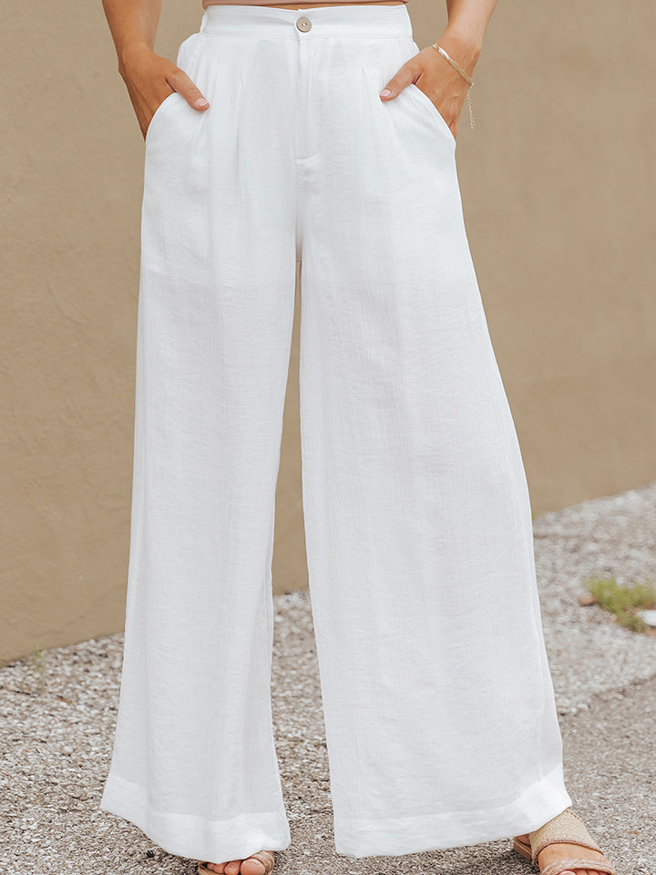 Wide Leg Buttoned Pants - FunkyPeacockStore (Store description)