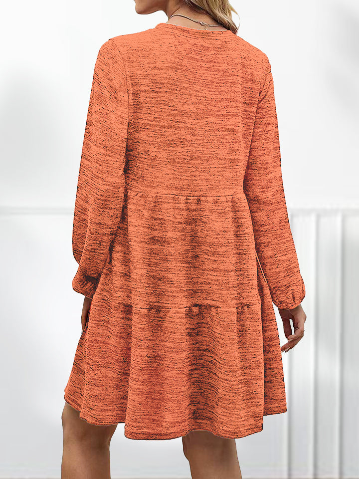 Square Neck Long Sleeve Dress - FunkyPeacockStore (Store description)