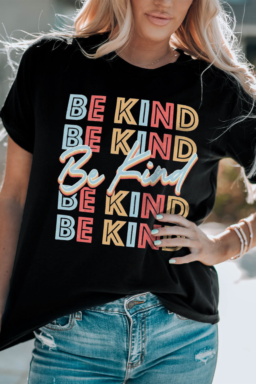 BE KIND Graphic Short Sleeve Tee - FunkyPeacockStore (Store description)