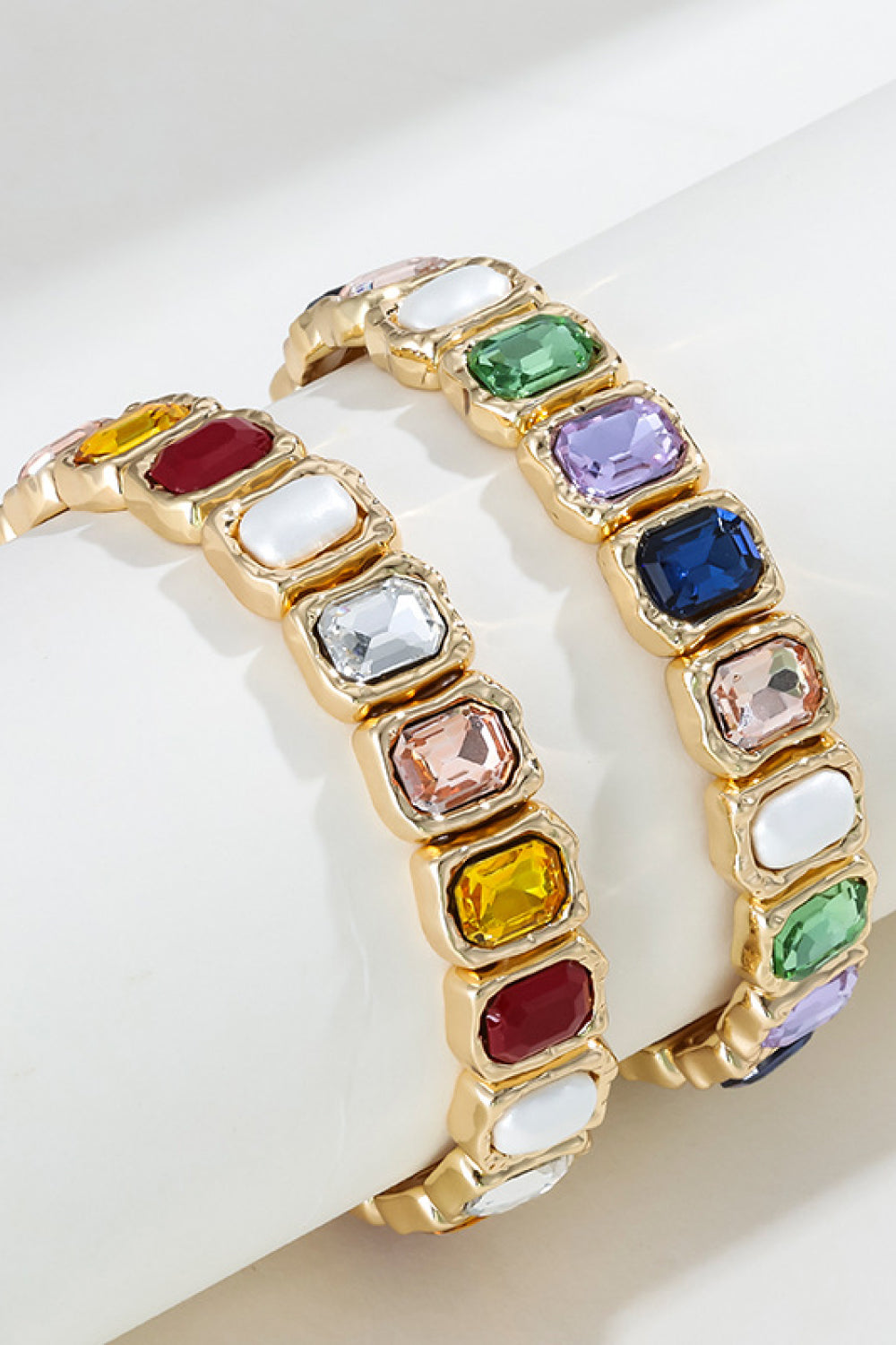 Glass Stone Alloy Bracelet - FunkyPeacockStore (Store description)