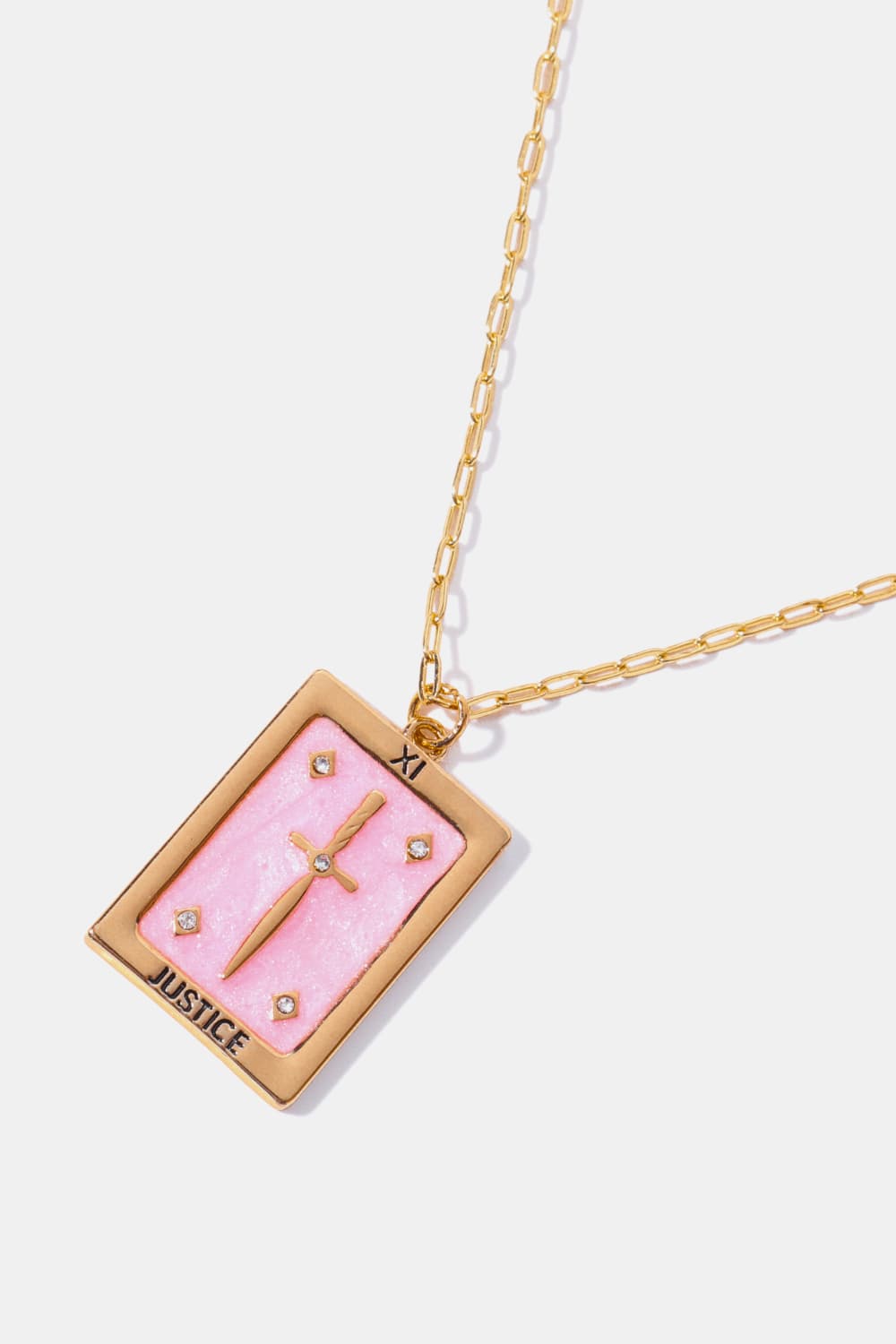 Tarot Card Pendant Copper Necklace - FunkyPeacockStore (Store description)