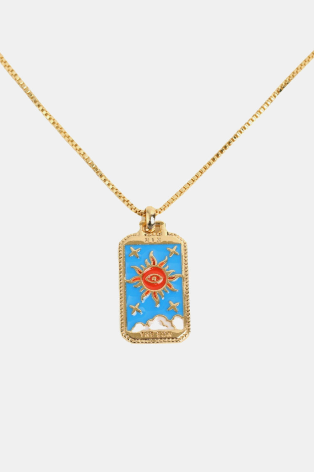 Tarot Card Pendant Copper Necklace - FunkyPeacockStore (Store description)