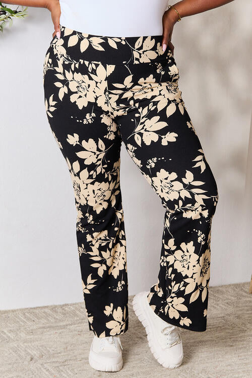 Heimish High Waist Floral Flare Pants - FunkyPeacockStore (Store description)