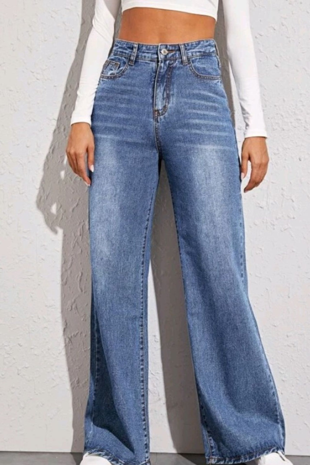 High Waist Wide Leg Jeans - FunkyPeacockStore (Store description)