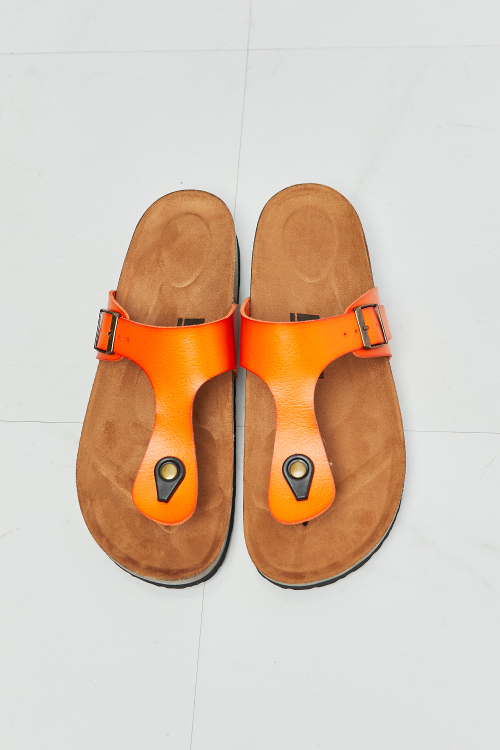 MMShoes Drift Away T-Strap Flip-Flop in Orange - FunkyPeacockStore (Store description)