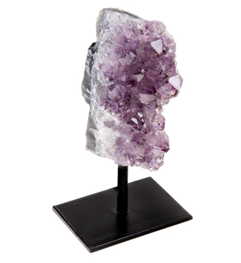 Natural Stones Display on Metal Base - FunkyPeacockStore (Store description)