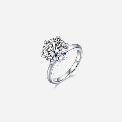 5 Carat Moissanite 925 Sterling Silver Ring - FunkyPeacockStore (Store description)