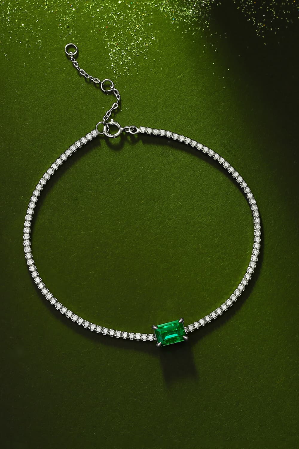 1 Carat Lab-Grown Emerald Bracelet - FunkyPeacockStore (Store description)