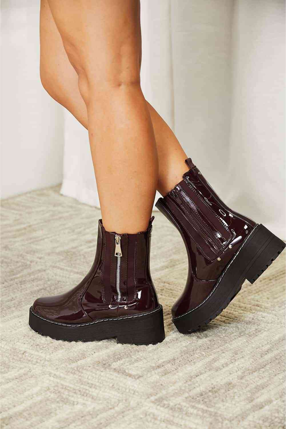 Forever Link Side Zip Platform Boots - FunkyPeacockStore (Store description)