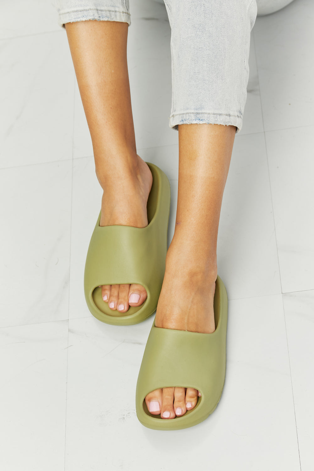 NOOK JOI In My Comfort Zone Slides in Green - FunkyPeacockStore (Store description)