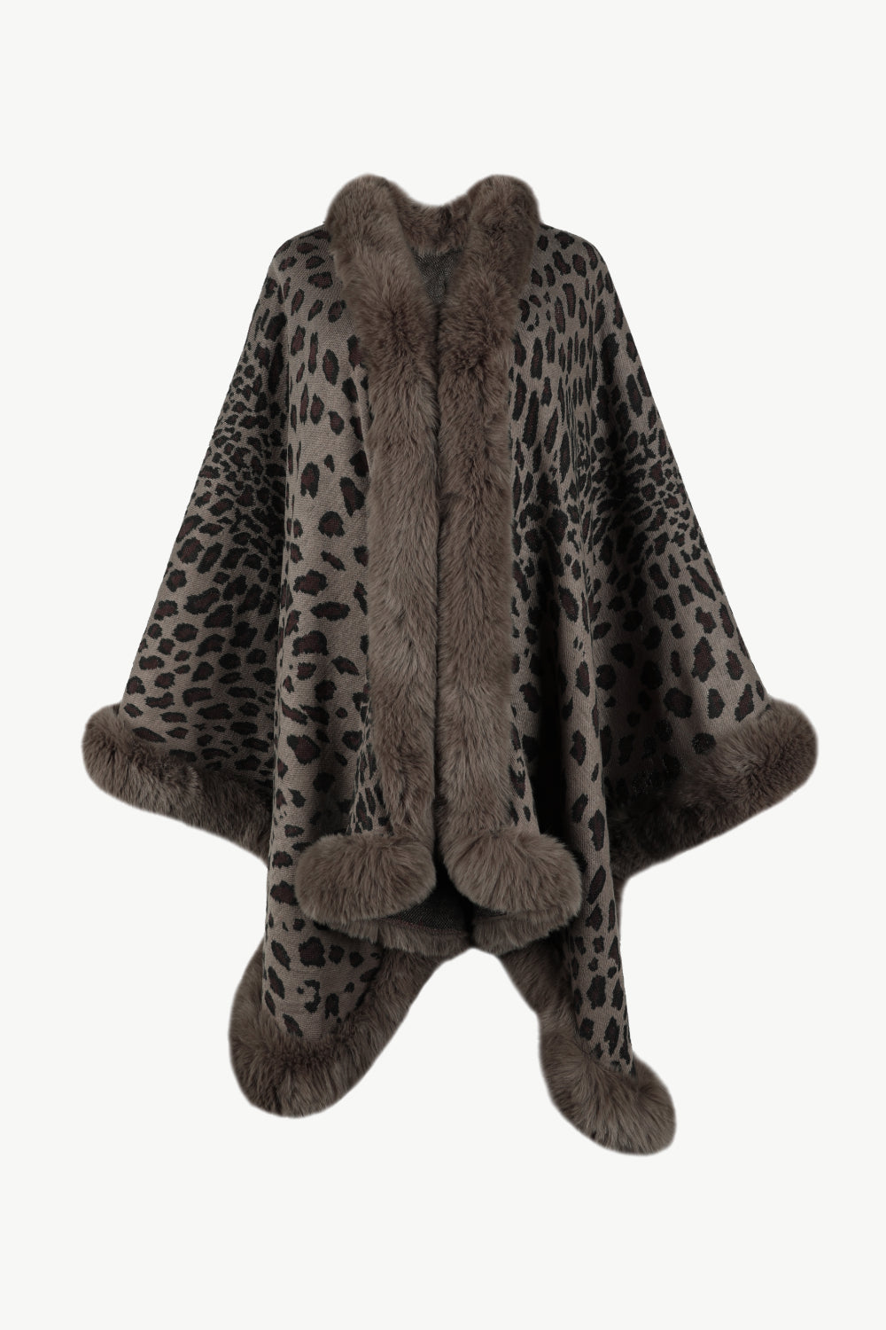 Leopard Open Front Poncho - FunkyPeacockStore (Store description)