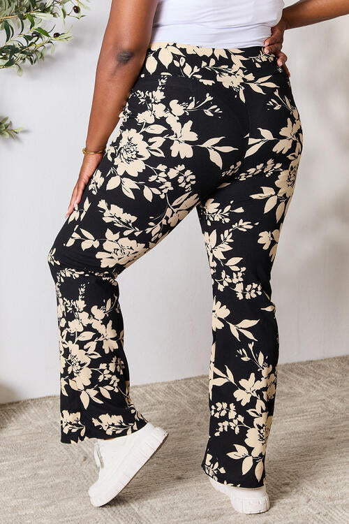 Heimish High Waist Floral Flare Pants - FunkyPeacockStore (Store description)