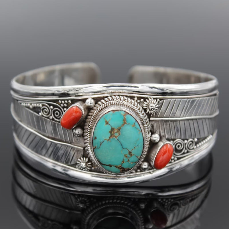 Turquoise Open Bracelet - FunkyPeacockStore (Store description)