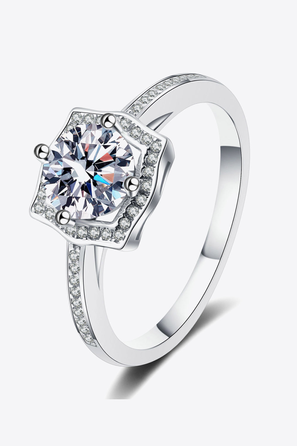 Embrace The Joy 1 Carat Moissanite Ring - FunkyPeacockStore (Store description)