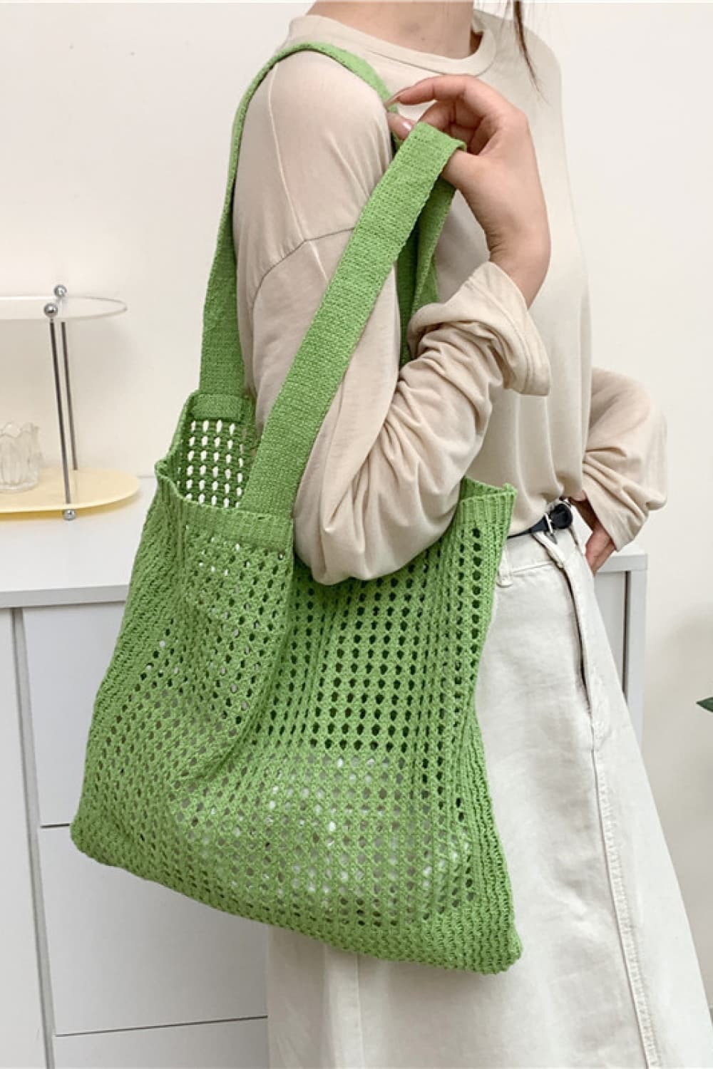 Openwork Tote Bag - FunkyPeacockStore (Store description)