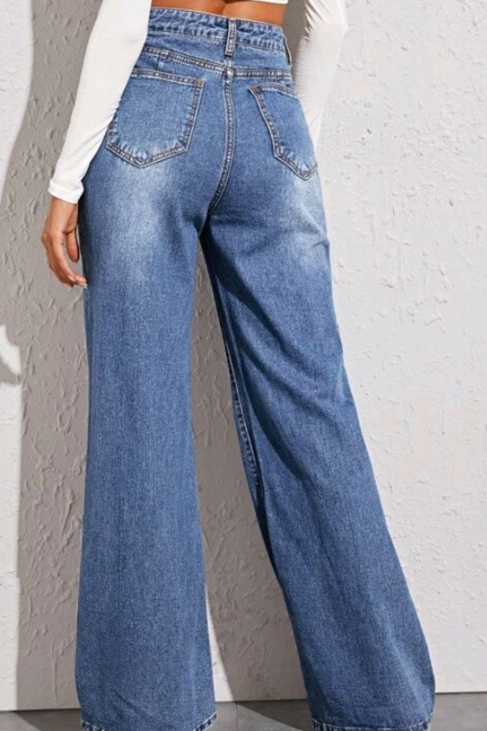 High Waist Wide Leg Jeans - FunkyPeacockStore (Store description)