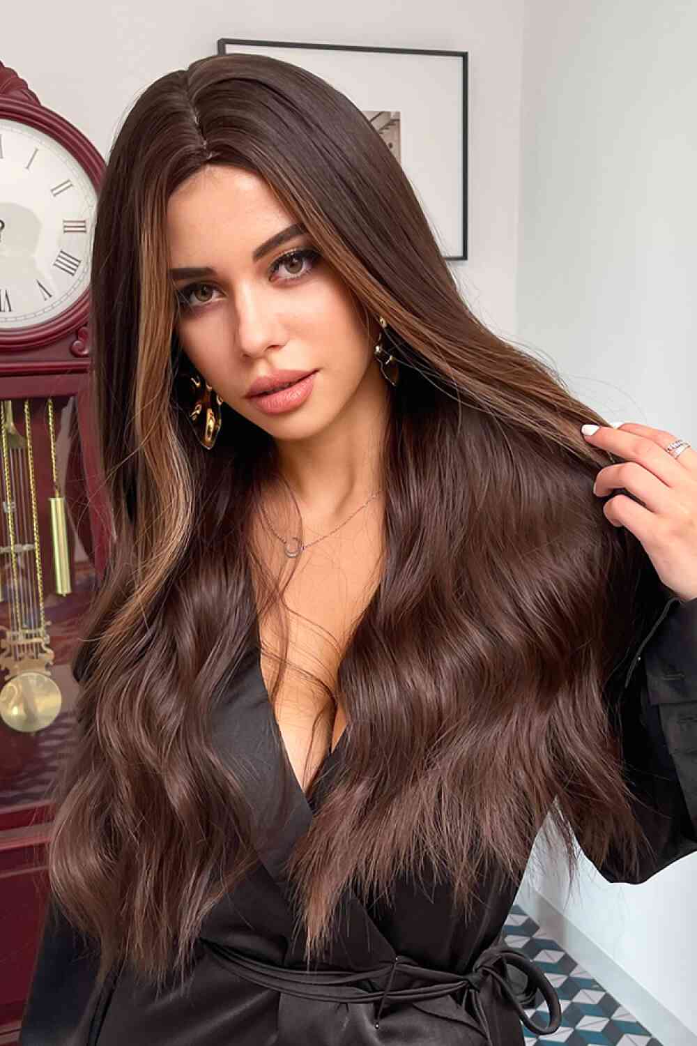 Brunette Babe 26" Wig - FunkyPeacockStore (Store description)