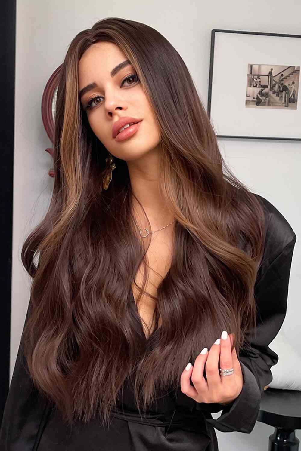 Brunette Babe 26" Wig - FunkyPeacockStore (Store description)