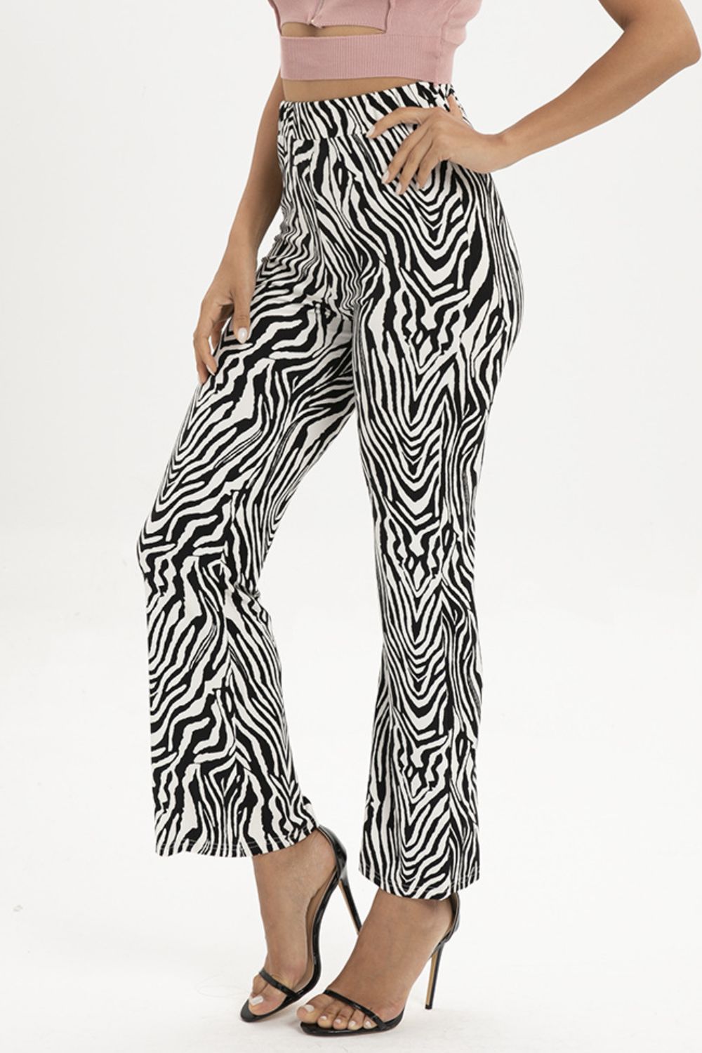 Zebra Print Straight Leg Pants - FunkyPeacockStore (Store description)