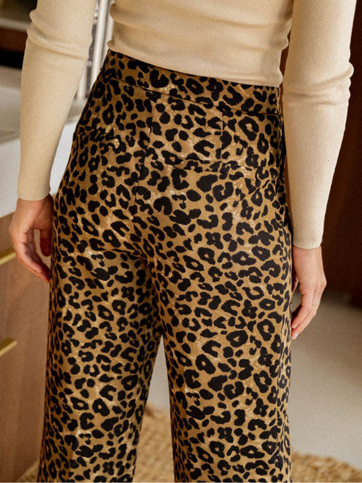 Leopard Wide Leg Pants - FunkyPeacockStore (Store description)