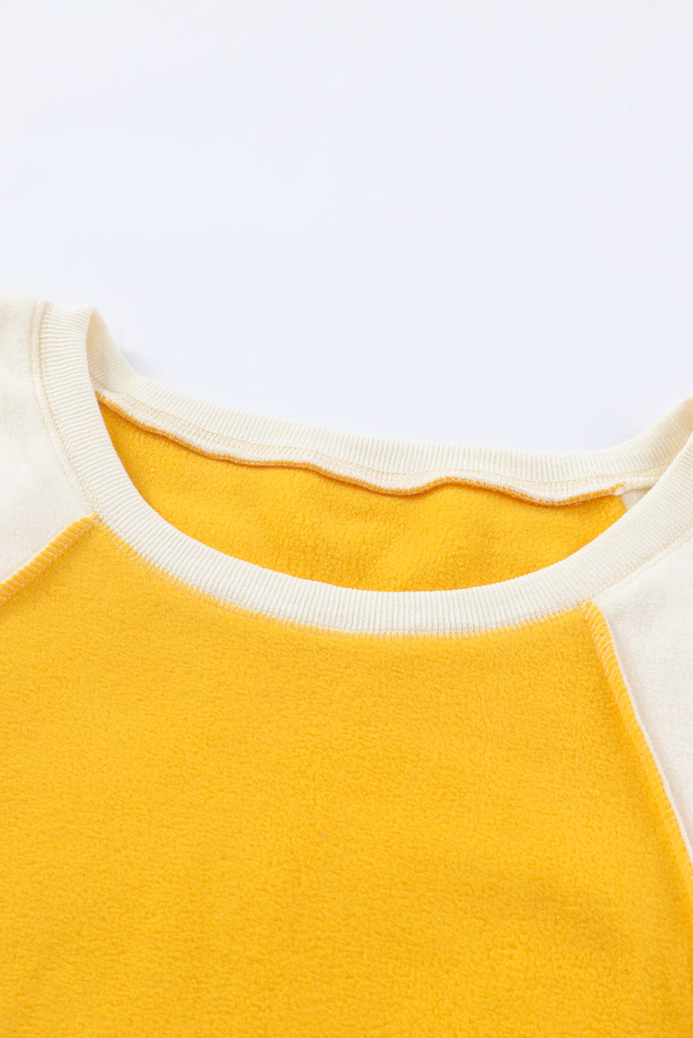 Round Neck Dropped Shoulder Color Block Sweatshirt - FunkyPeacockStore (Store description)