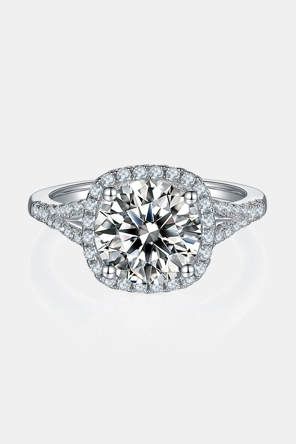 3 Carat Moissanite Halo Ring - FunkyPeacockStore (Store description)